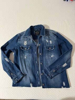 American Bazi Blue Denim Shirt Jacket